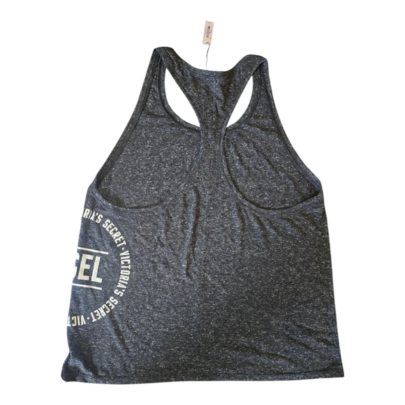 2 NWT Victoria's Secret Angel Racerback MuscleTank Tops Blue Black Size Large - Picture 10 of 13